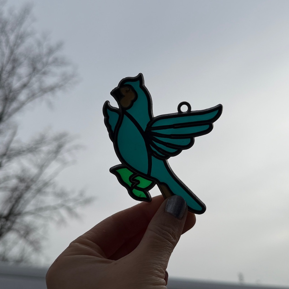 Vintage Blue Bird Sun Catcher